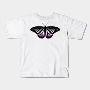 Asexual Pride Butterfly Kids T-Shirt